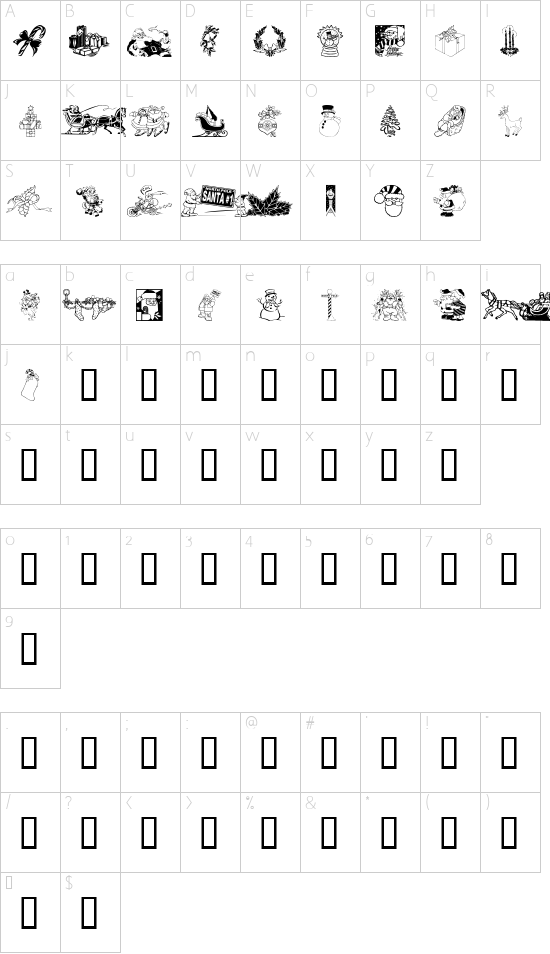 Character map