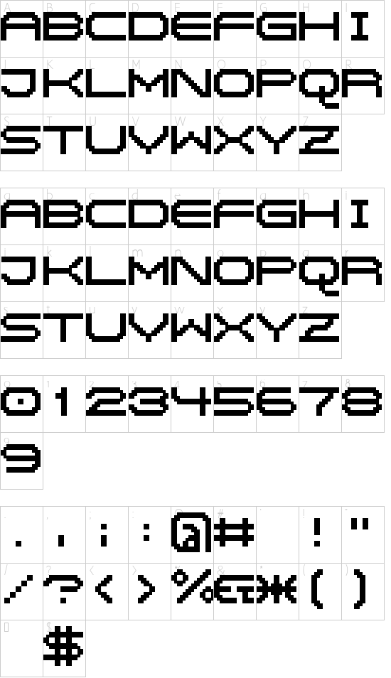 Character map