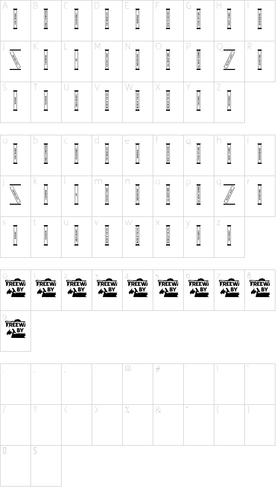 Character map