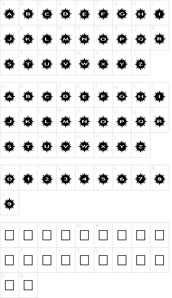 Character map