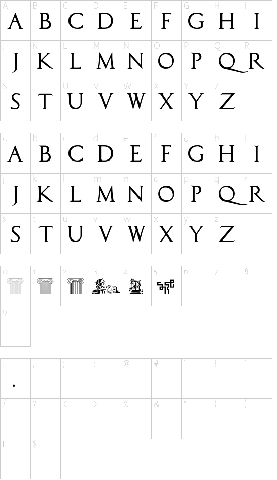 Character map