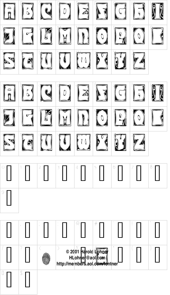 Character map