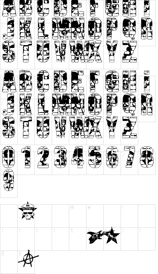 Character map