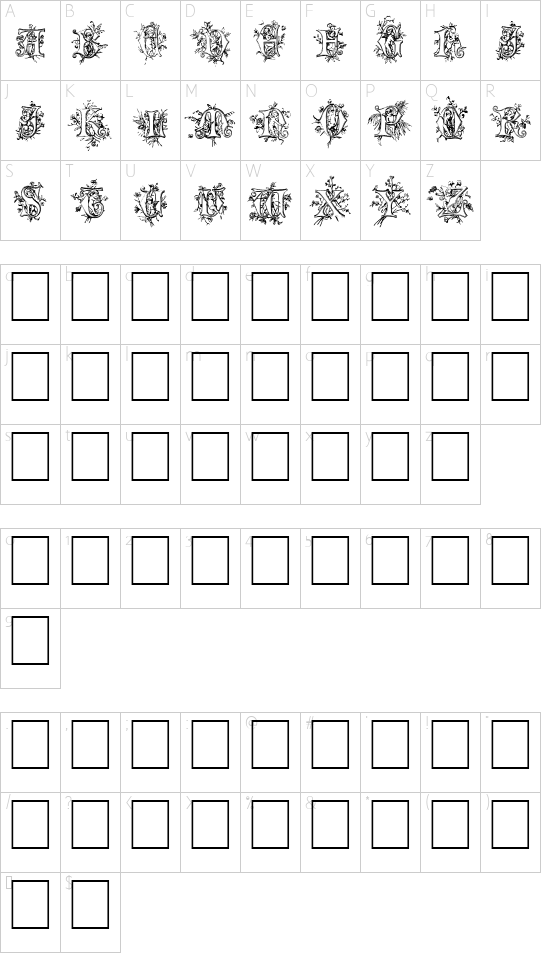 Character map