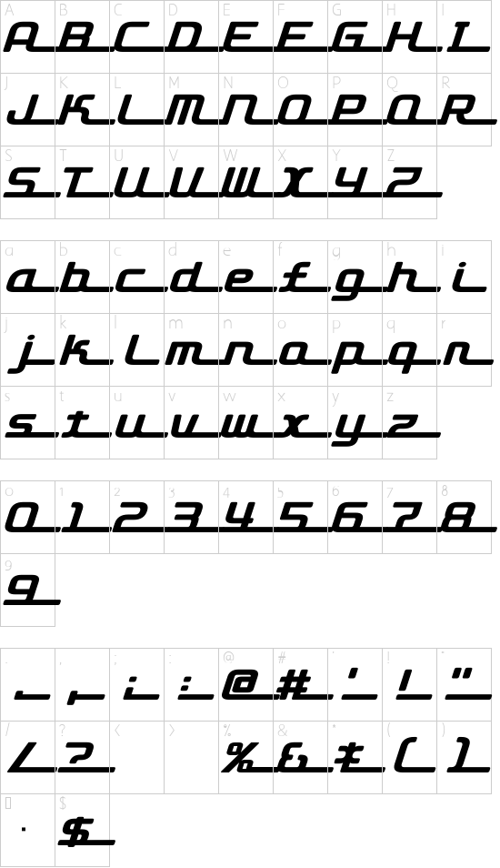 Character map