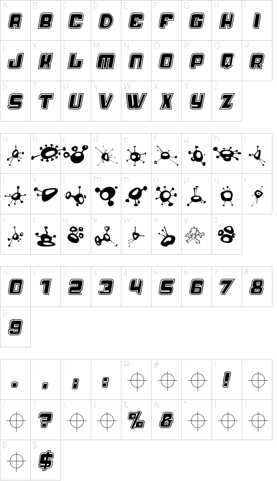 Character map