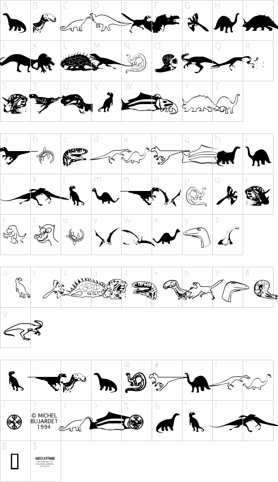 Character map
