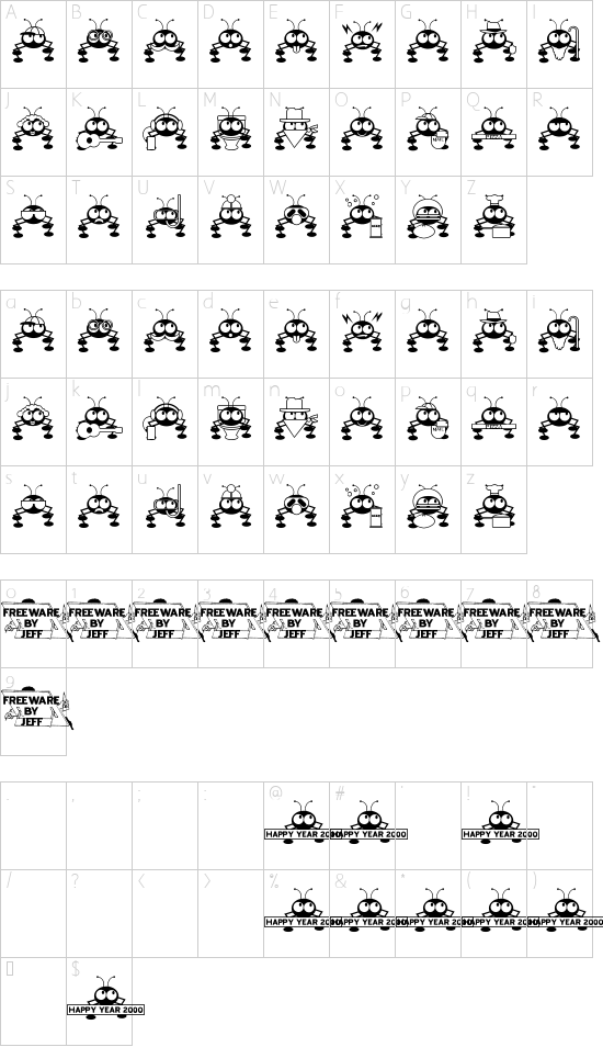 Character map