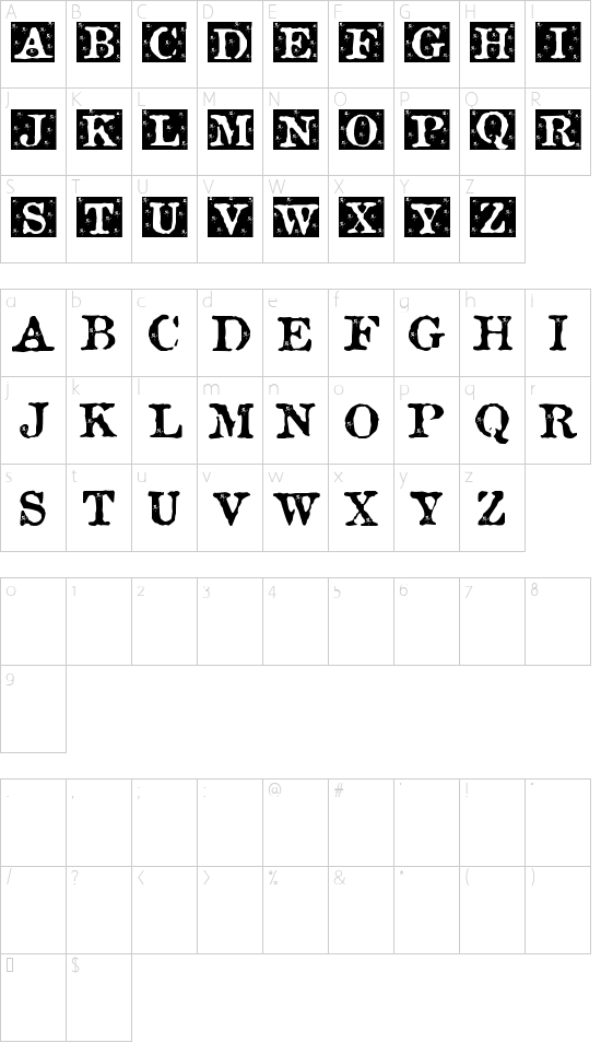 Character map