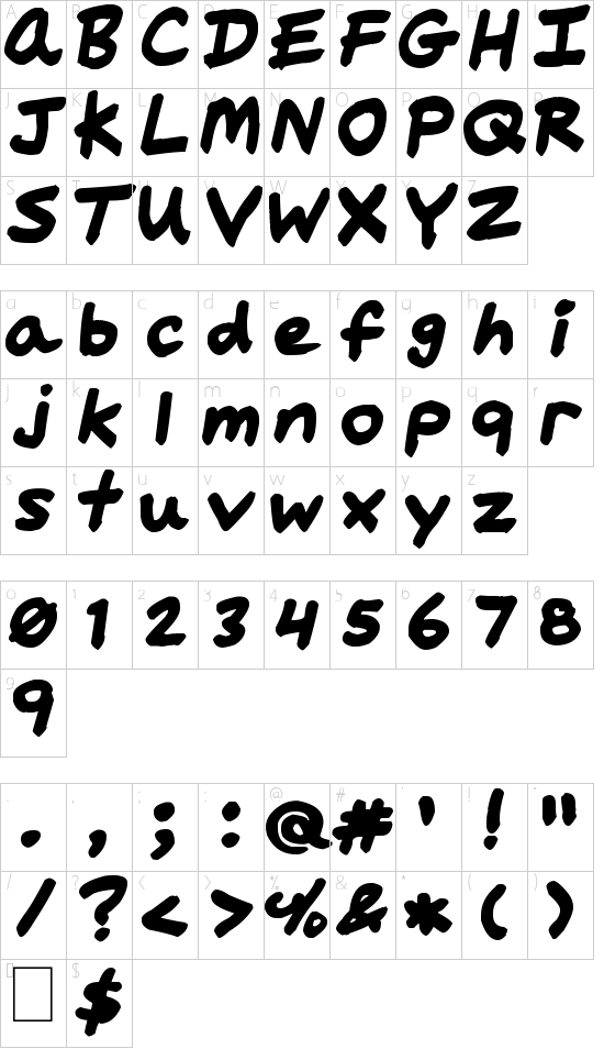 Character map