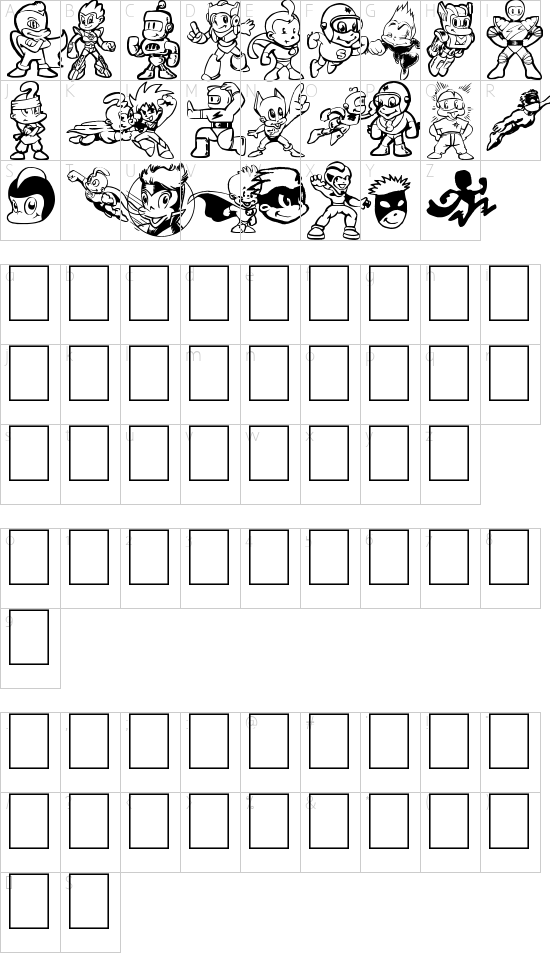 Character map