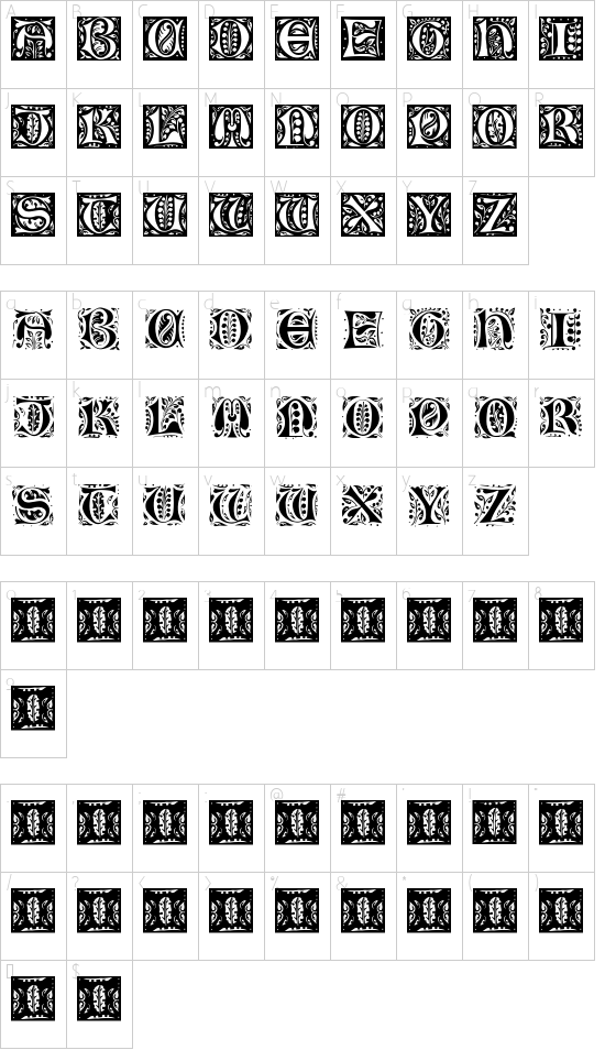 Character map