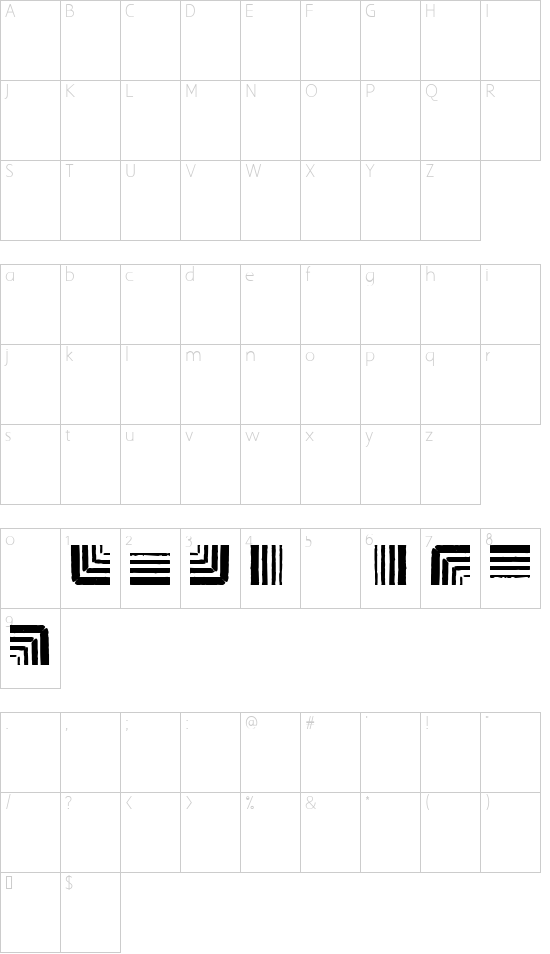 Character map