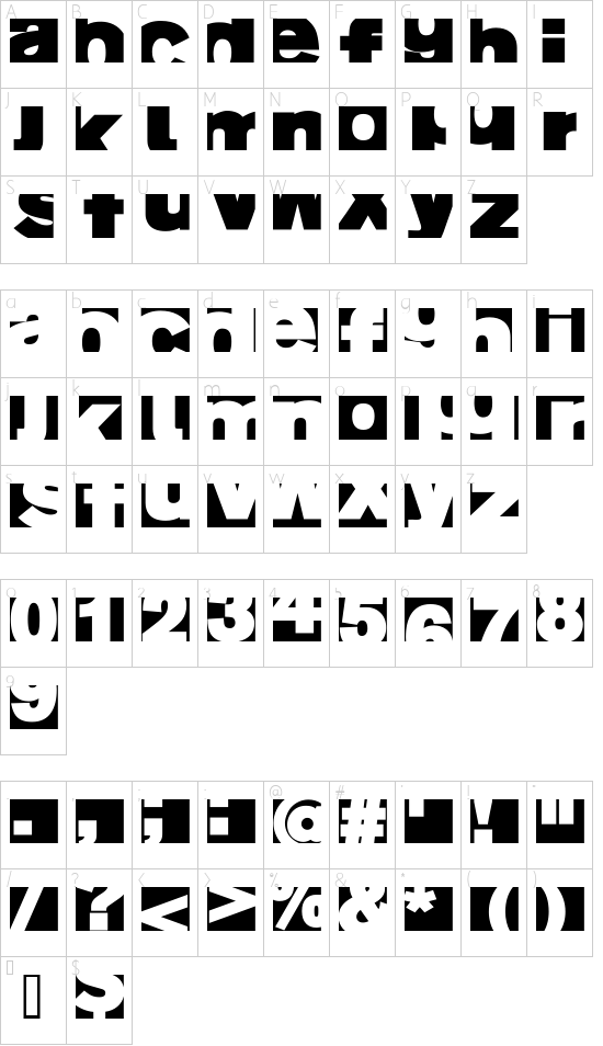 Character map
