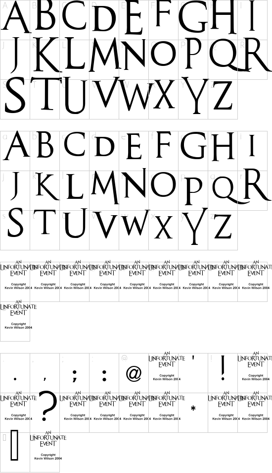 Character map