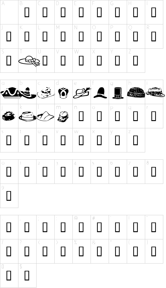 Character map
