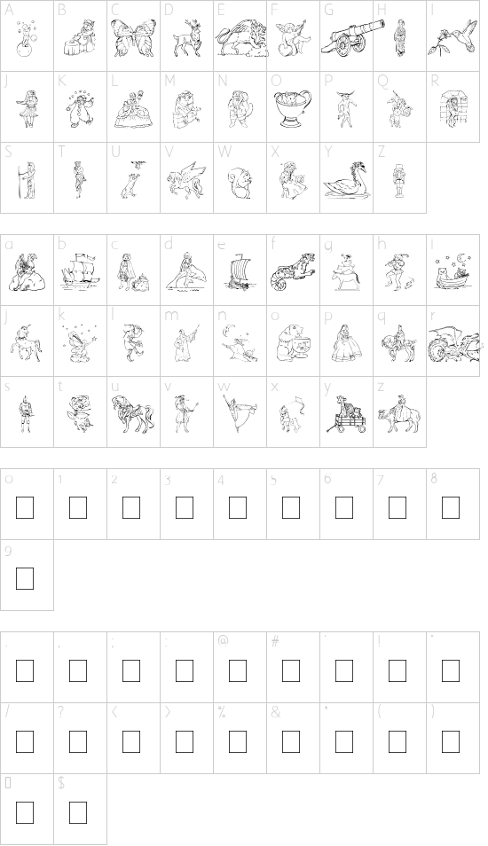Character map