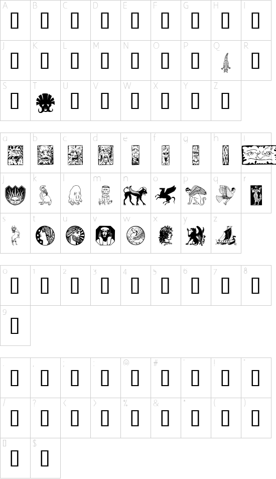 Character map