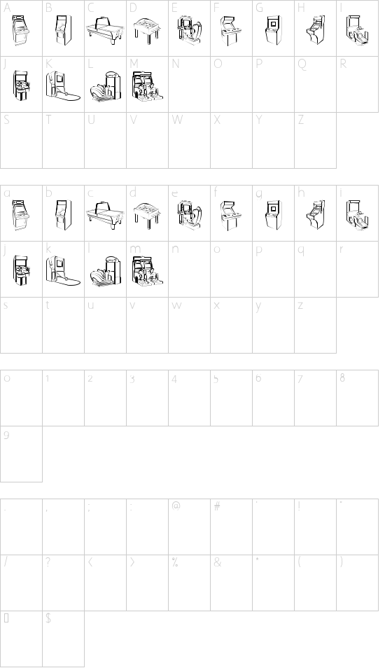 Character map