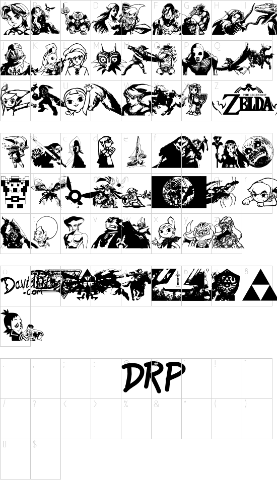 character map