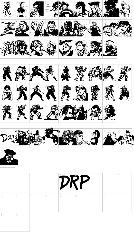 Character map