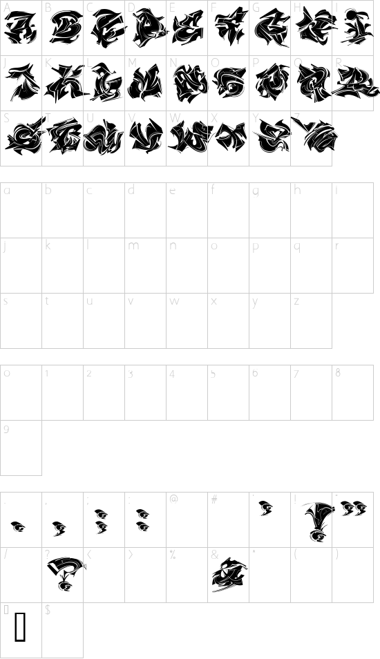 Character map