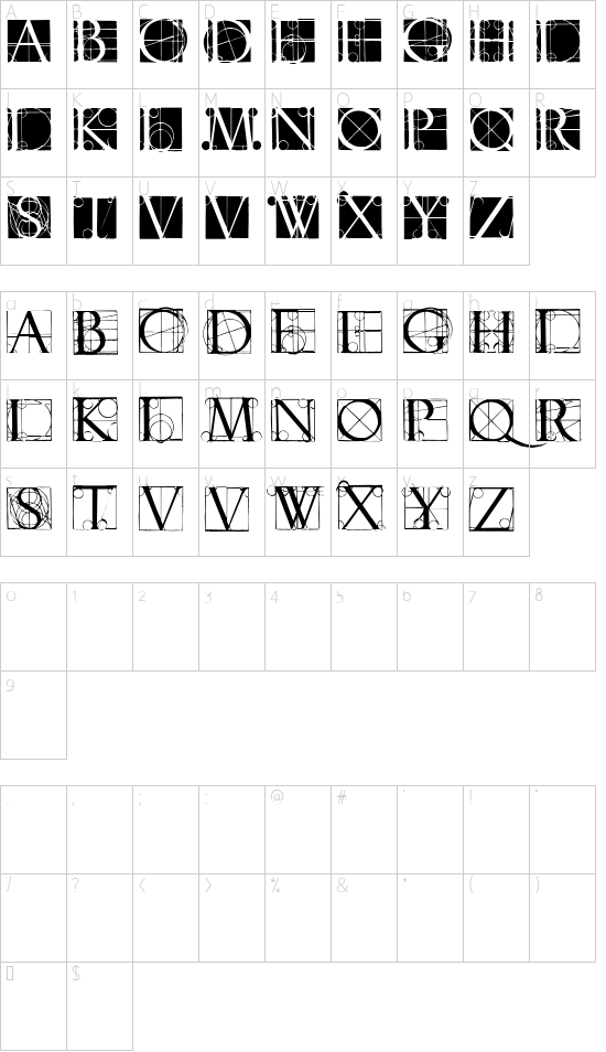 Character map