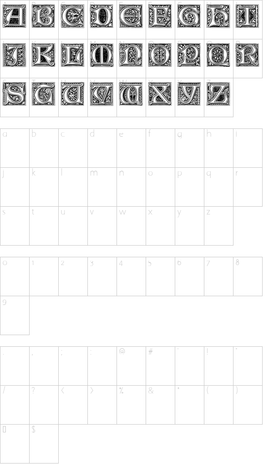 Character map