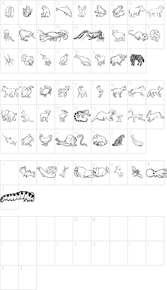 Character map