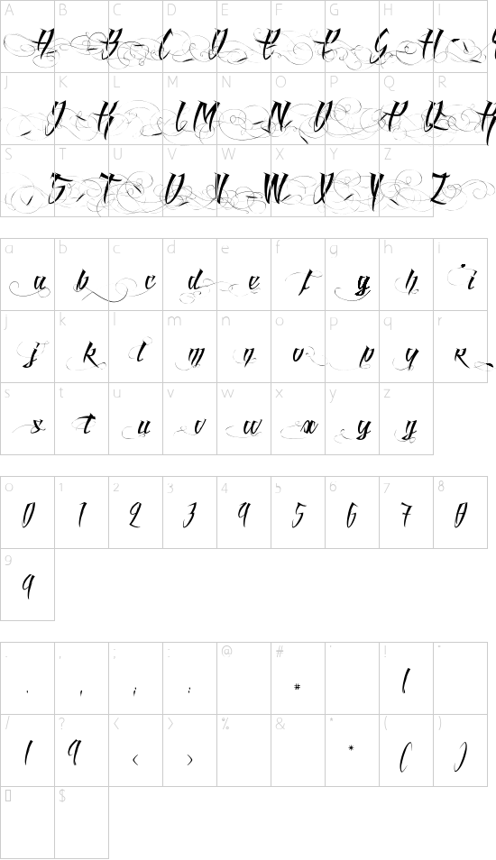 Character map