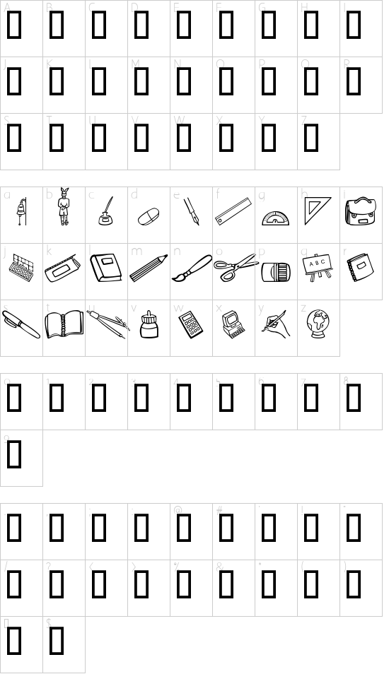 Character map