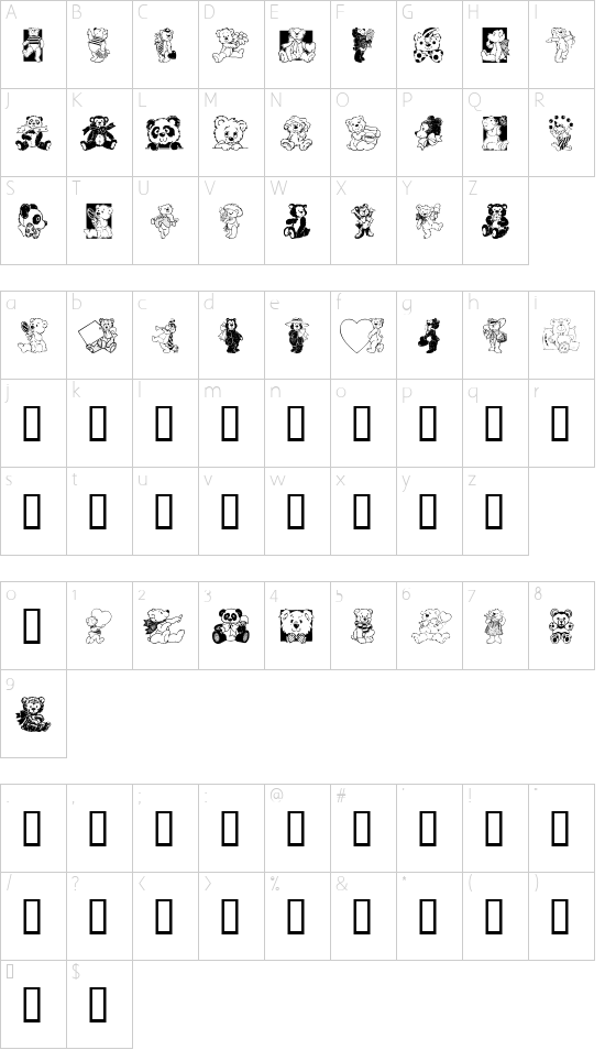 Character map