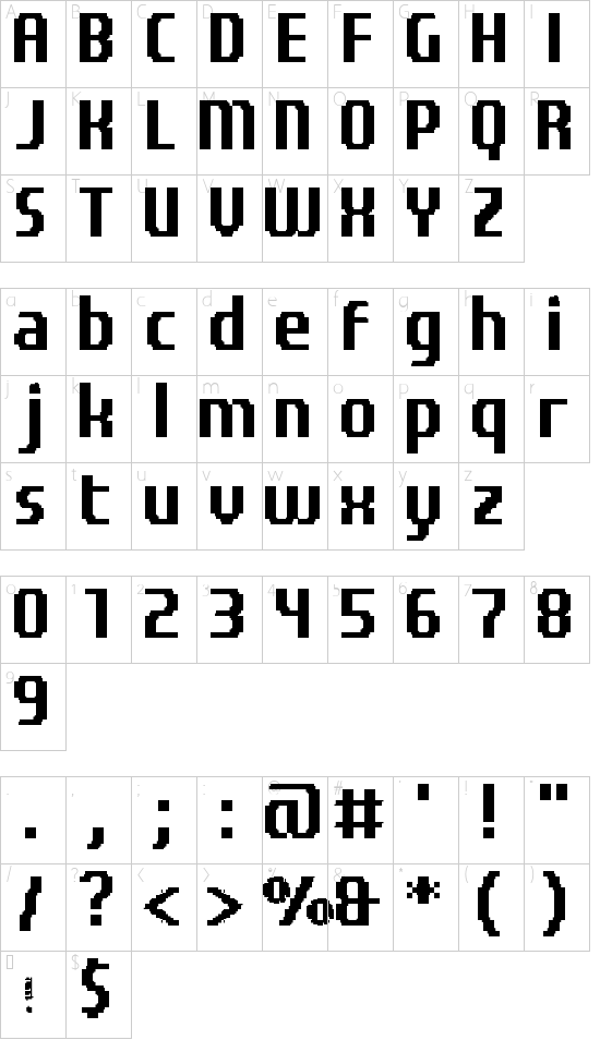 Character map