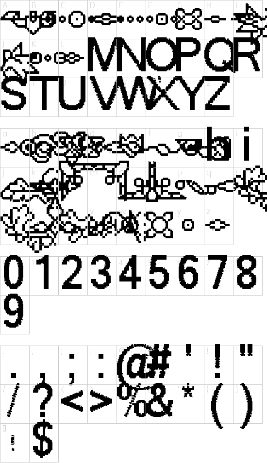 Character map