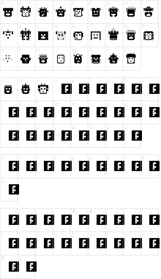 Character map