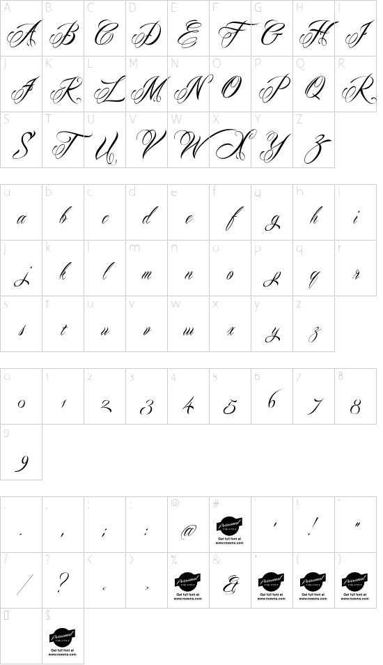 Character map
