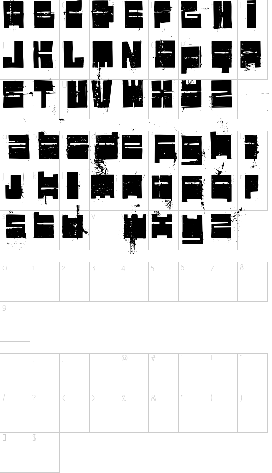 Character map