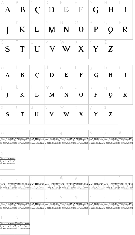 Character map
