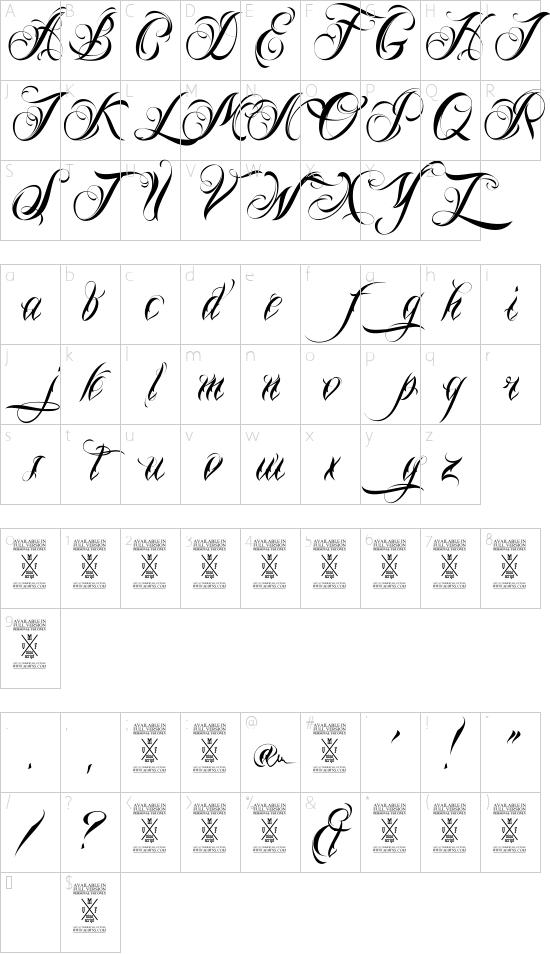 Character map