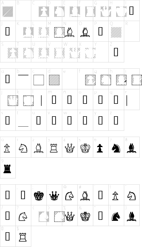 Character map