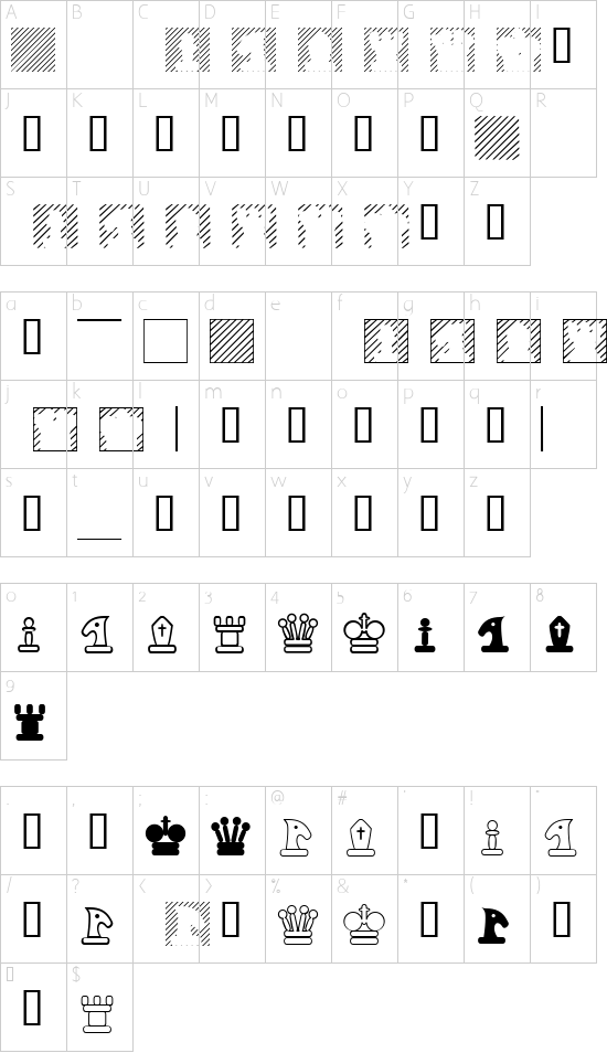Character map