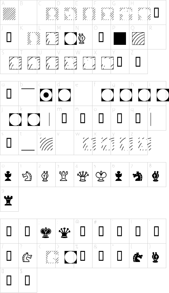 Character map