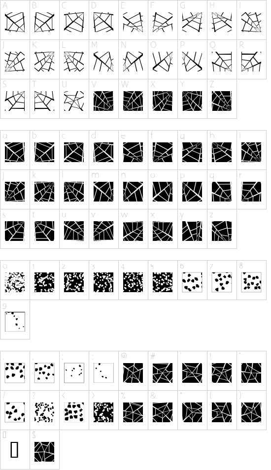 Character map
