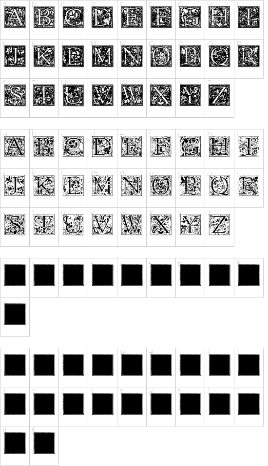 Character map