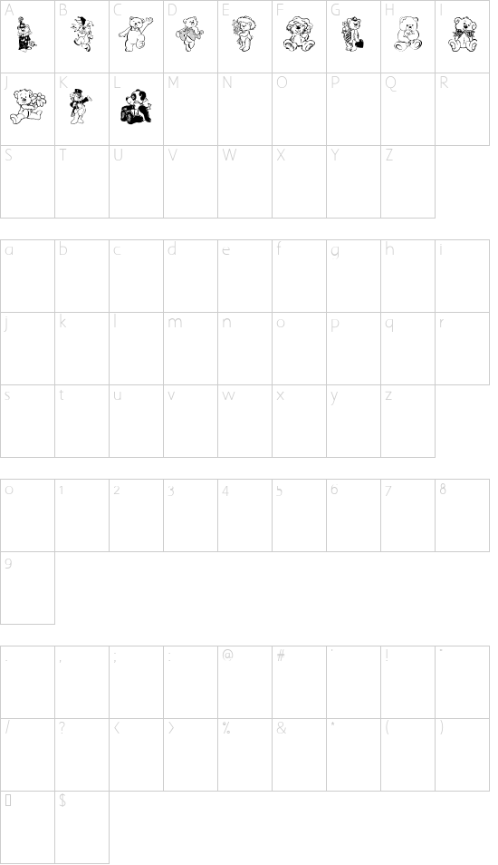 Character map