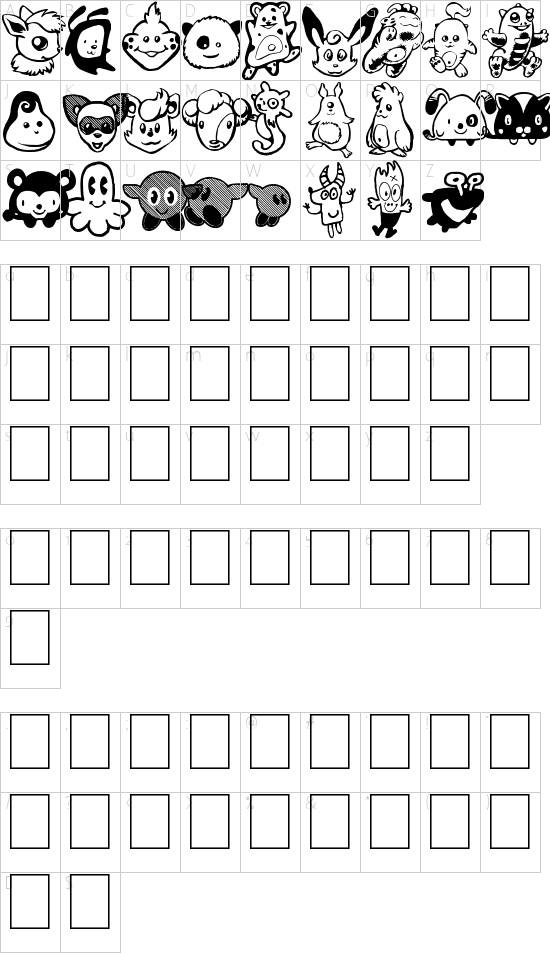 Character map