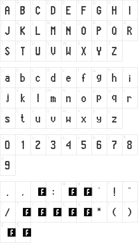 Character map