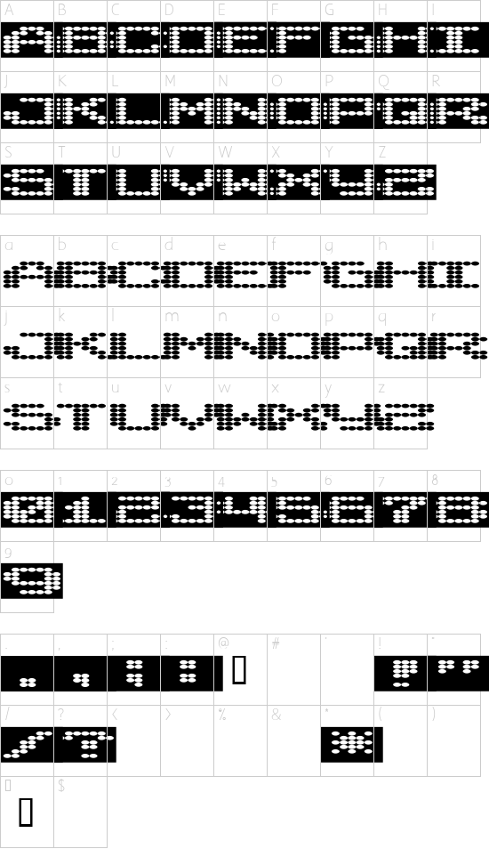 Character map