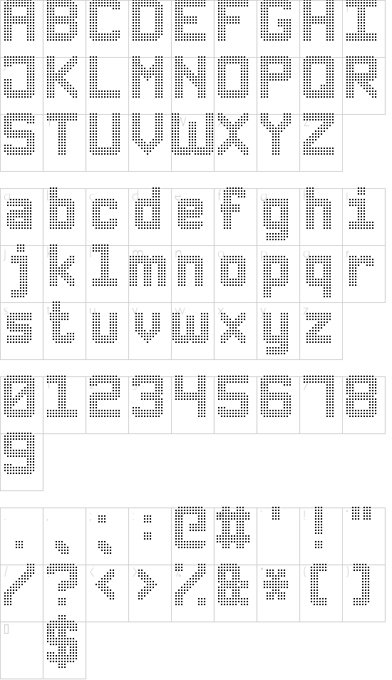 Character map