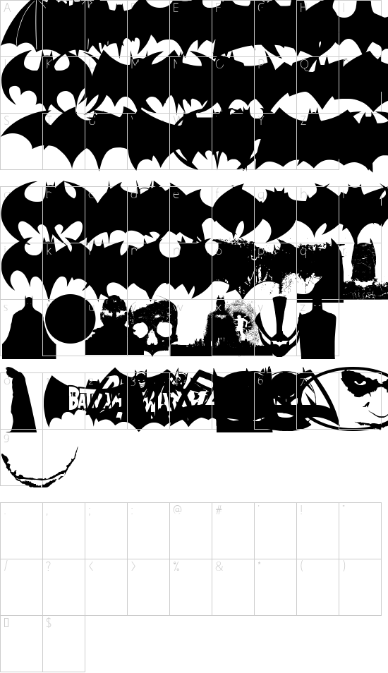 character map